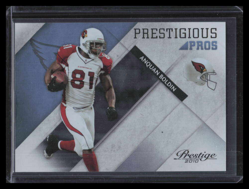 2010 Prestige Prestigious Pros Platinum 1 Anquan Boldin 7/10 READ