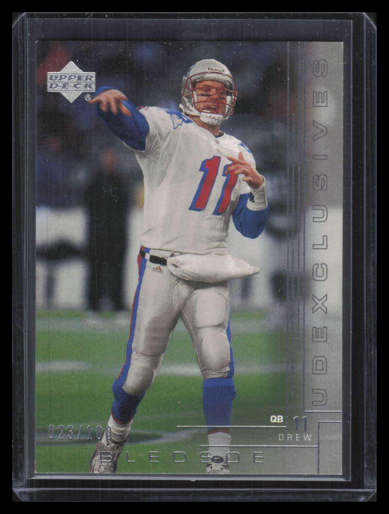 2000 Upper Deck Exclusives Silver 123 Drew Bledsoe 23/100