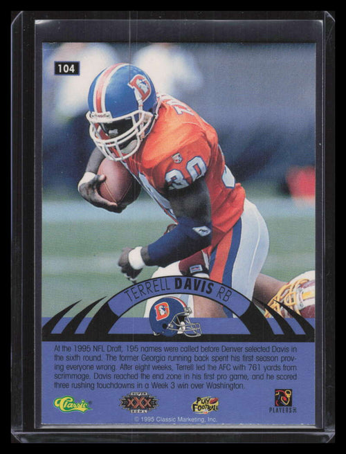 1996 Classic NFL Experience Super Bowl Red 104 Terrell Davis 149631