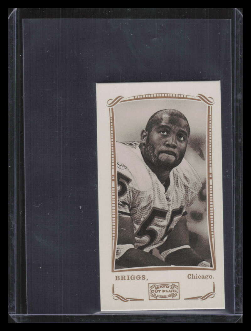2009 Topps Mayo Mini Harvard Red Back 159 Lance Briggs 21/25
