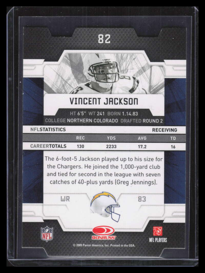 2009 Donruss Elite Aspirations 82 Vincent Jackson 16/17