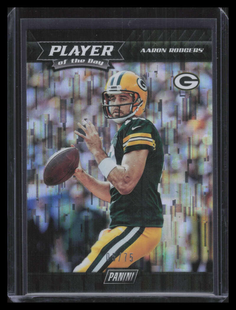 2017 Panini Player of the Day Wind Chimes 16 Aaron Rodgers 5/75