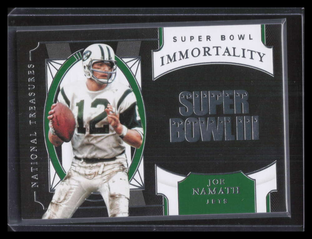 2020 Panini National Treasures Super Bowl Immortality 36 Joe Namath