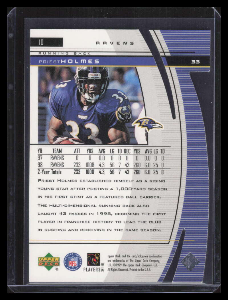 DELETE 164595 1999 Black Diamond Final Cut 10 Priest Holmes 14/100