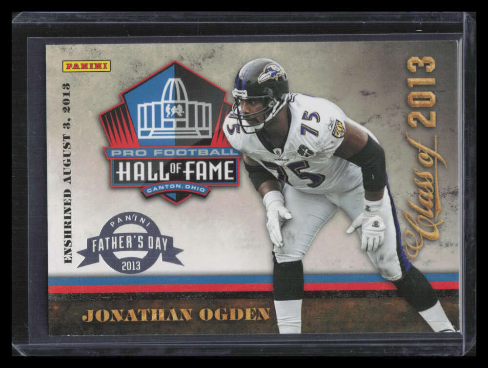 2013 Panini Hall of Fame Class of 2013 Father's Day 4 Jonathan Ogden 2/5