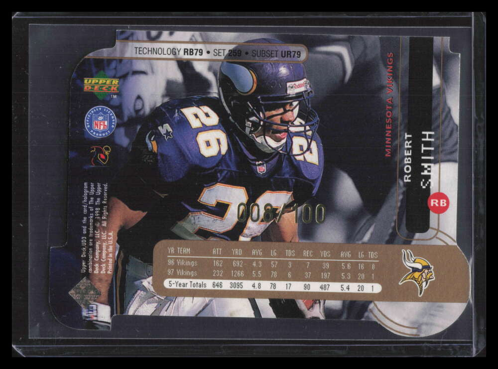 1998 UD3 Die Cuts 259 Robert Smith UR 8/100 Upper Realm