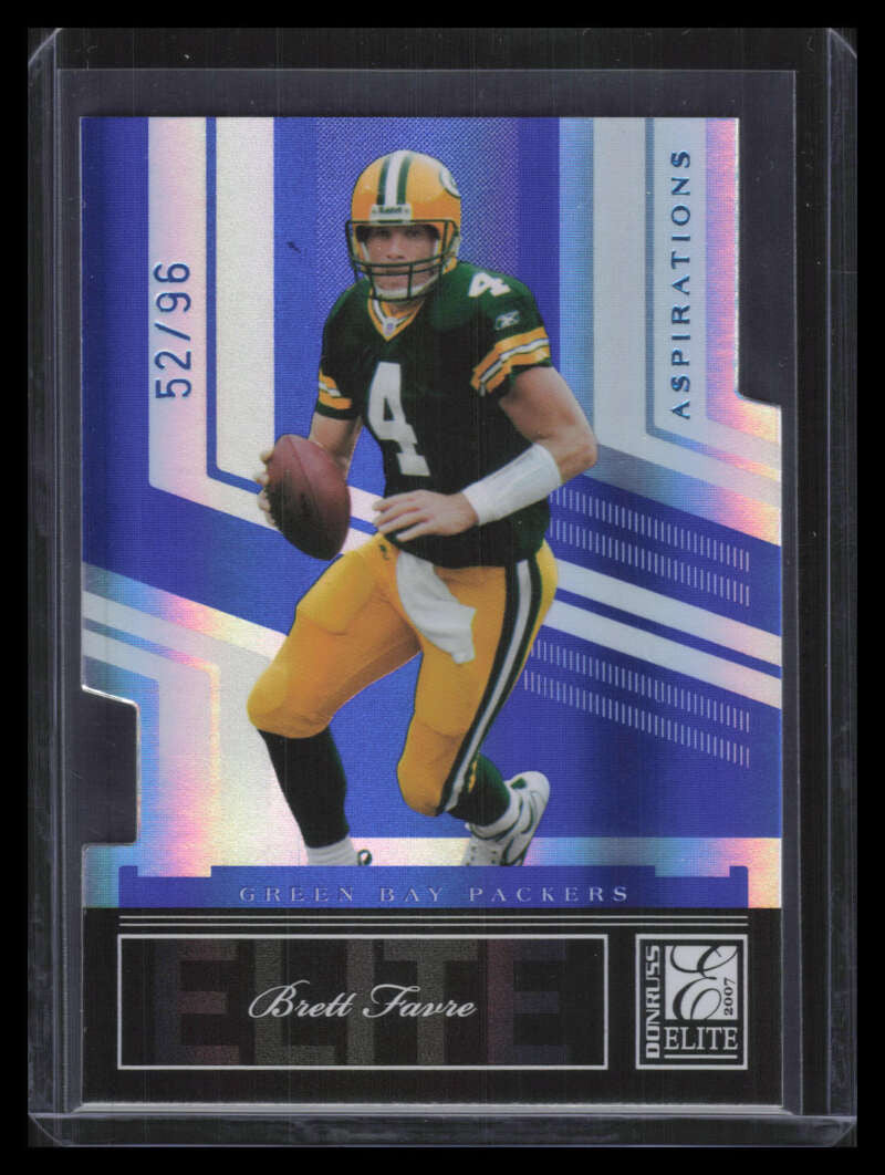 SOLD 164611 2007 Donruss Elite Aspirations 36 Brett Favre 52/96