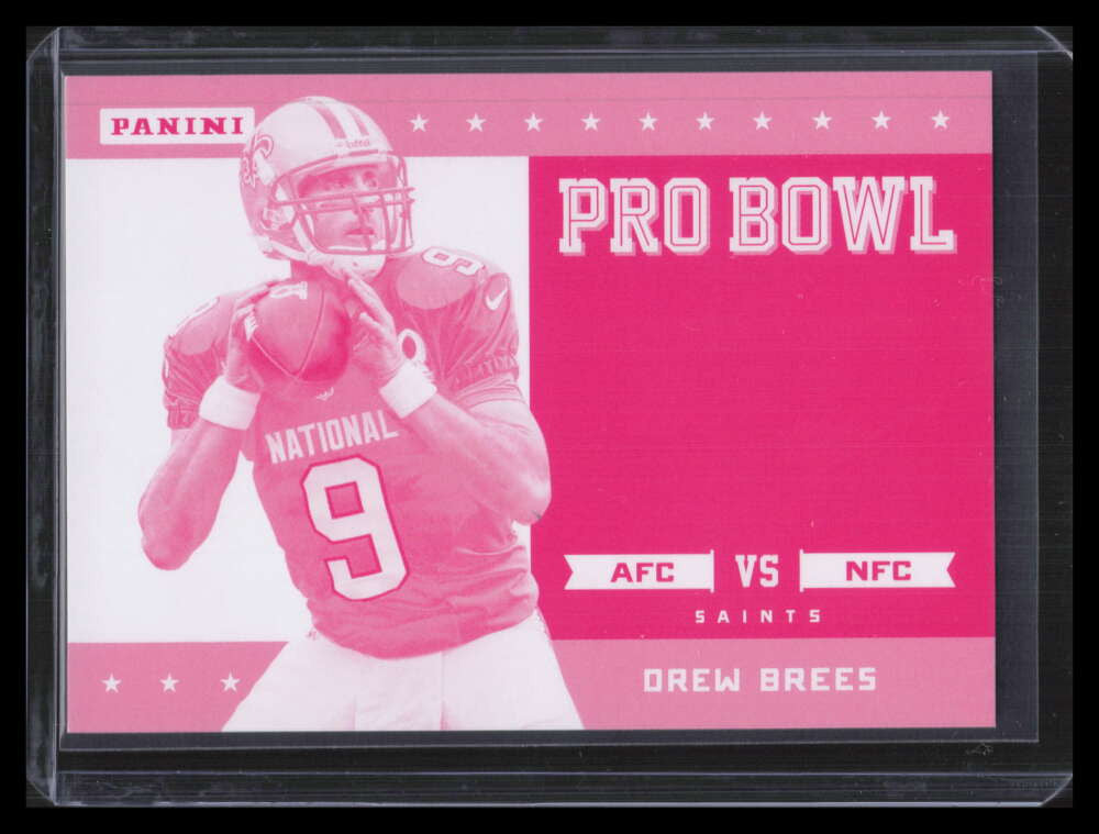 2013 Panini Father's Day Pro Bowl Materials Make Ready Magenta Drew Brees /5