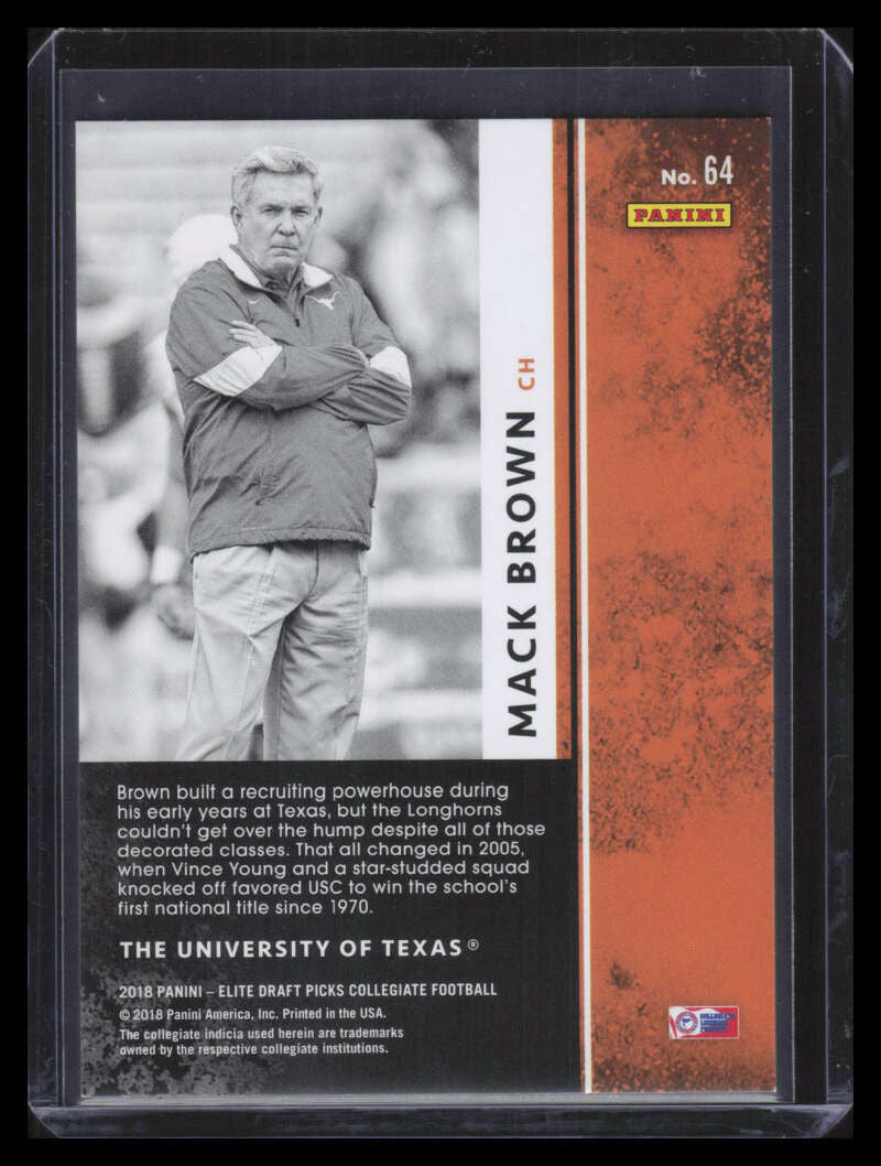 2018 Elite Draft Picks Aspirations Emerald 64 Mack Brown 2/5