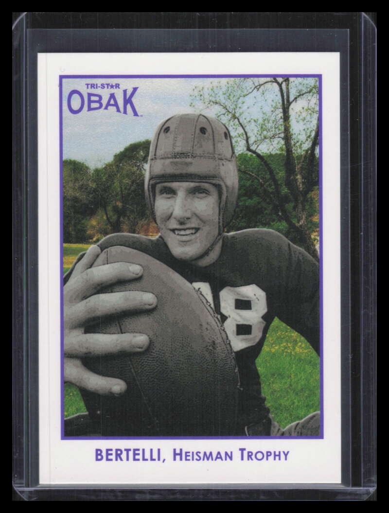 2011 TRISTAR Obak Purple 38 Angelo Bertelli 1/1