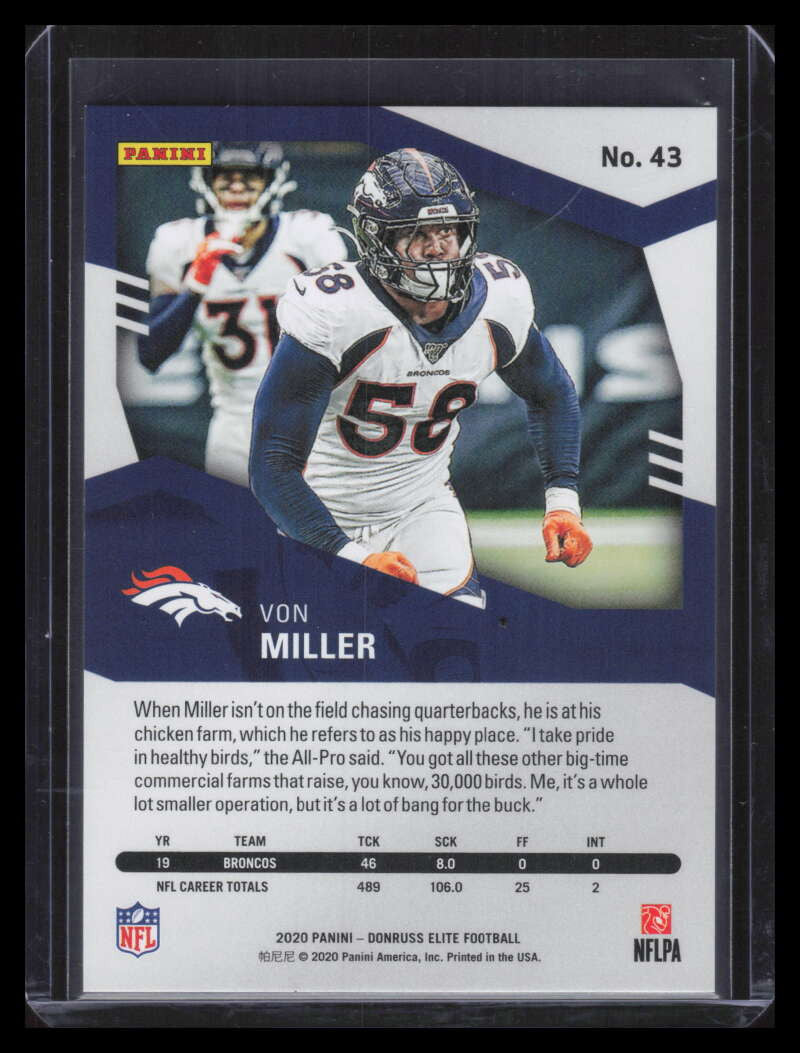2020 Elite Gold 43 Von Miller 6/10
