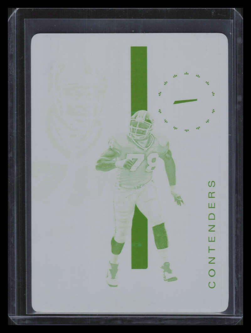2019 Panini Contenders Legendary Contenders Printing Plate 10 Bruce Smith 1/1