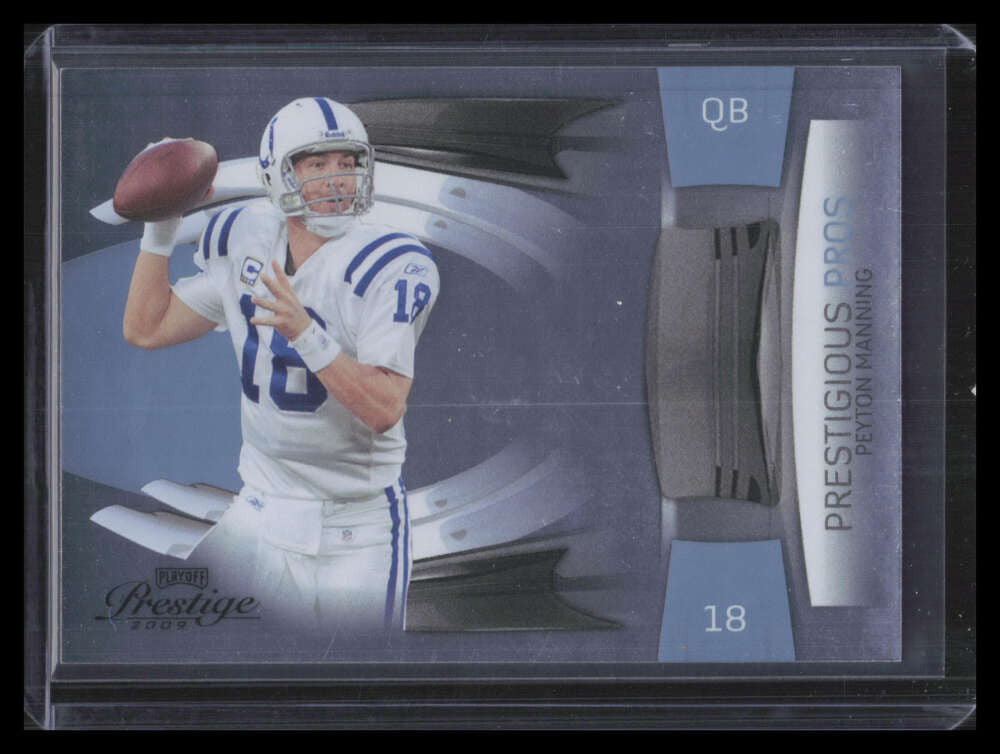2009 Playoff Prestige Prestigious Pros Platinum 35 Peyton Manning 10/10