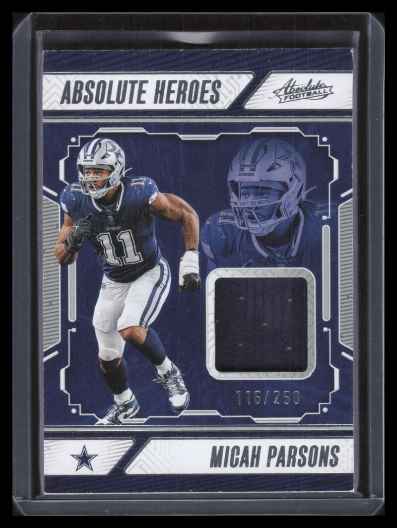 2024 Absolute Absolute Heroes Memorabilia 22 Micah Parsons Jersey 116/250