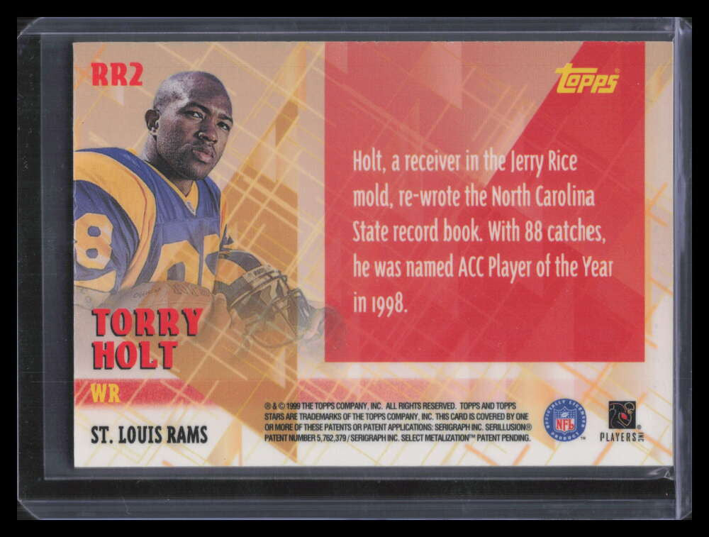 1999 Topps Stars Rookie Relics rr2 Torry Holt Rookie Jersey