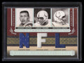 2006 Playoff National Treasures NFL Moore Berry Unitas Triple Jersey Sample