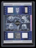 2006 Leaf Limited Team Threads 2 Harrison Berry Manning Unitas Quad Patch Sample