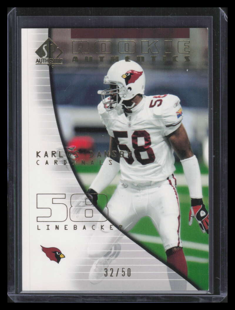 2004 SP Authentic Gold 131 Karlos Dansby Rookie 32/50