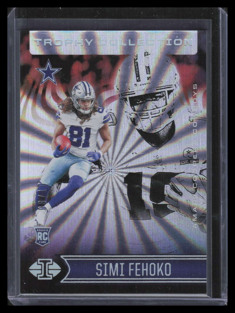 2021 Panini Illusions Trophy Collection Division 100 Amari Cooper Fehoko RC 8/10