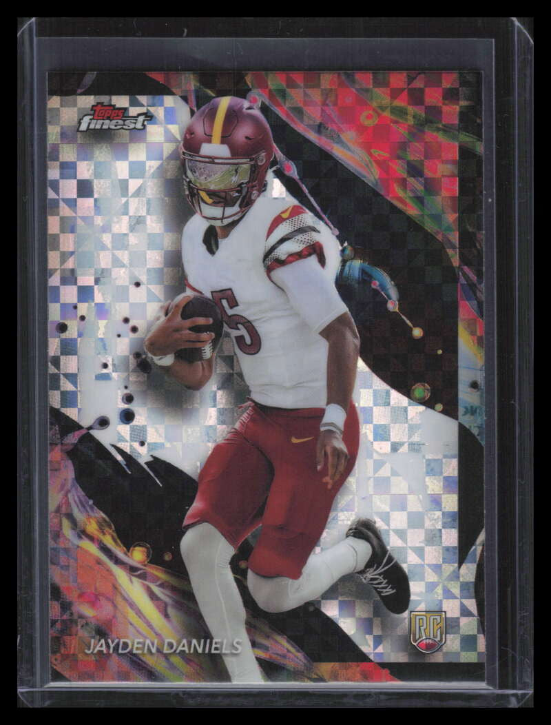 2024 Finest Checkerboard Refractor 167 Jayden Daniels Rookie Uncommon