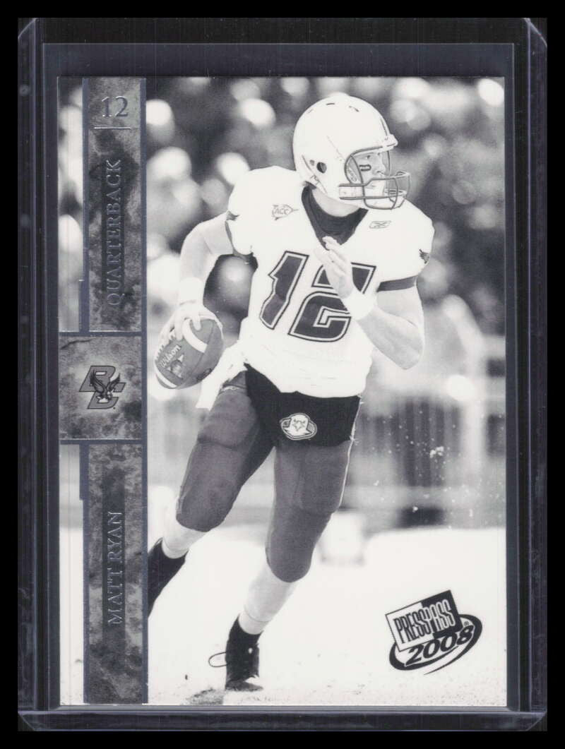 2008 Press Pass Black and White 12 Matt Ryan Rookie