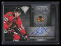 2013-14 Panini Titanium Metallic Marks mm83 Brandon Saad S Auto /100 Silver
