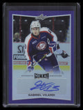 2015-16 Leaf Metal Prismatic Purple bagv1 Gabriel Vilardi Rookie Auto 6/15