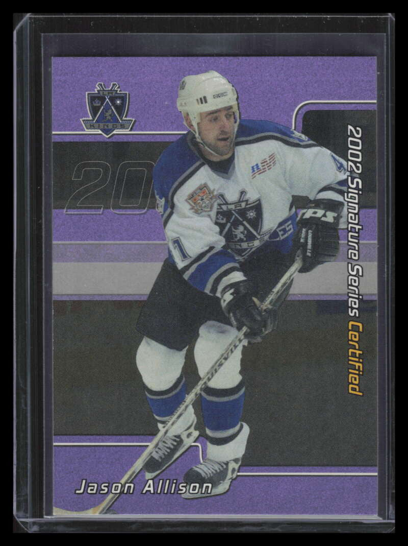 2001-02 BAP Signature Series Certified 50 c15 Jason Allison /50