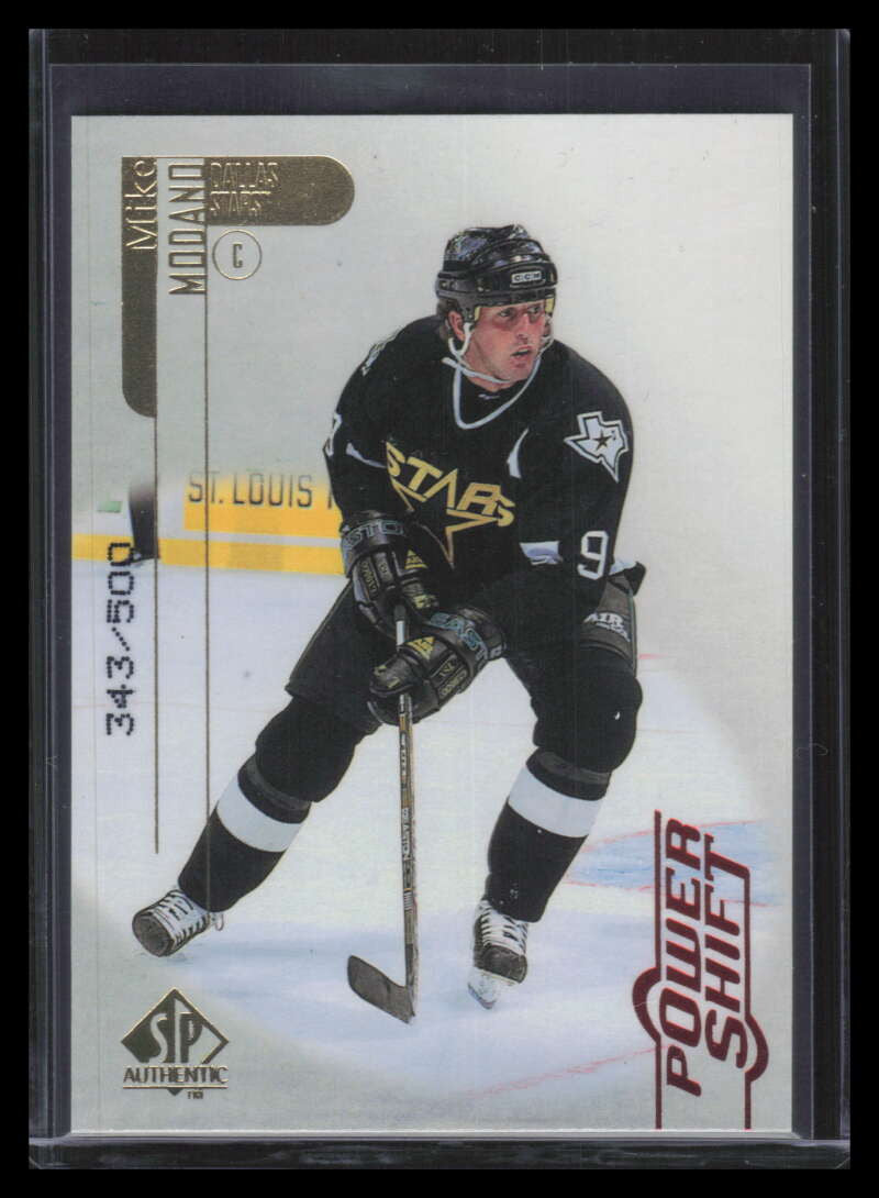1998-99 SP Authentic Power Shift 25 Mike Modano 343/500