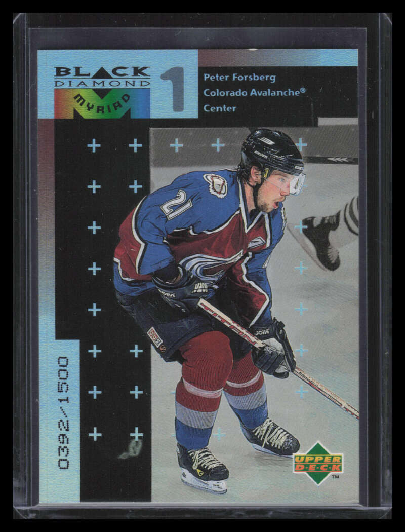 1998-99 Black Diamond Myriad m28 Peter Forsberg 392/1500