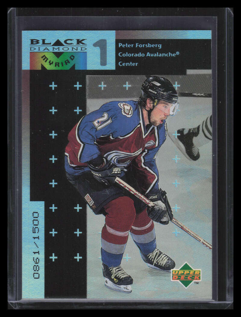 1998-99 Black Diamond Myriad m28 Peter Forsberg 861/1500