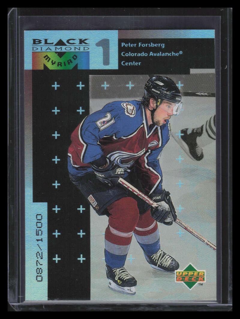 1998-99 Black Diamond Myriad m28 Peter Forsberg 872/1500
