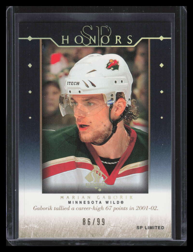 2003-04 SP Authentic Honors Limited h23 Marian Gaborik 86/99