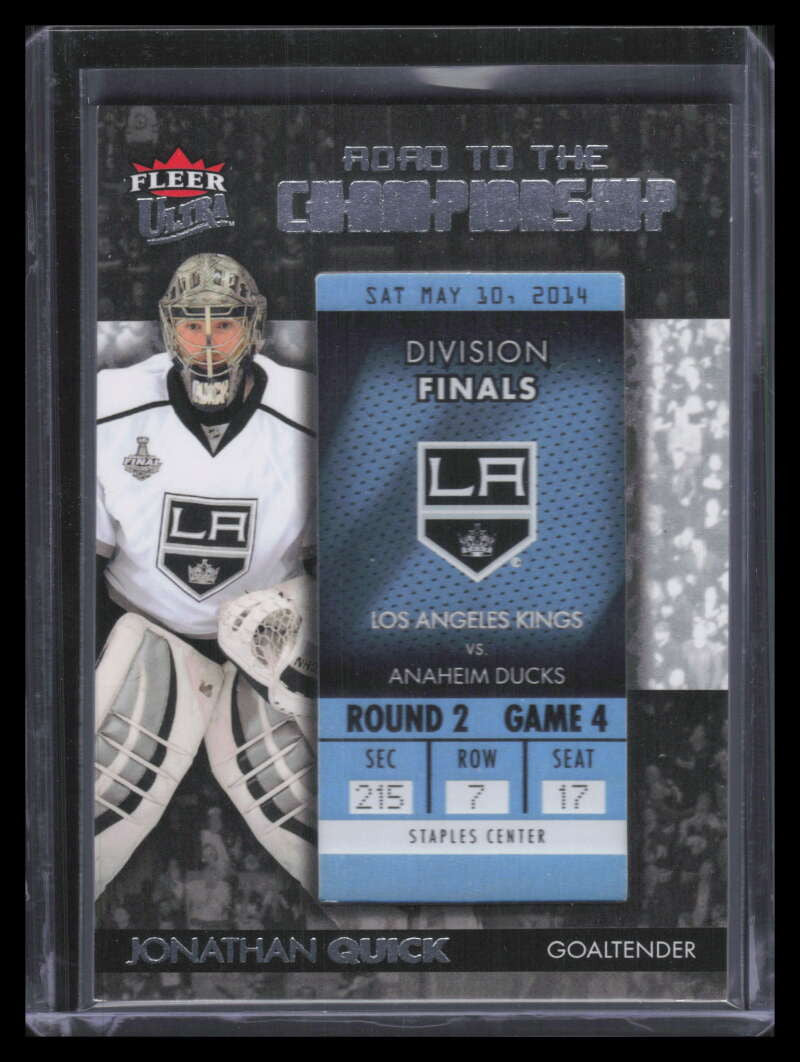 2014-15 Ultra Road to the Championship rtclakjq5 Jonathan Quick Round 2 5/10/14