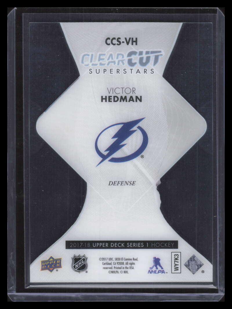 2017-18 Upper Deck Clear Cut Superstars CCSVH Victor Hedman