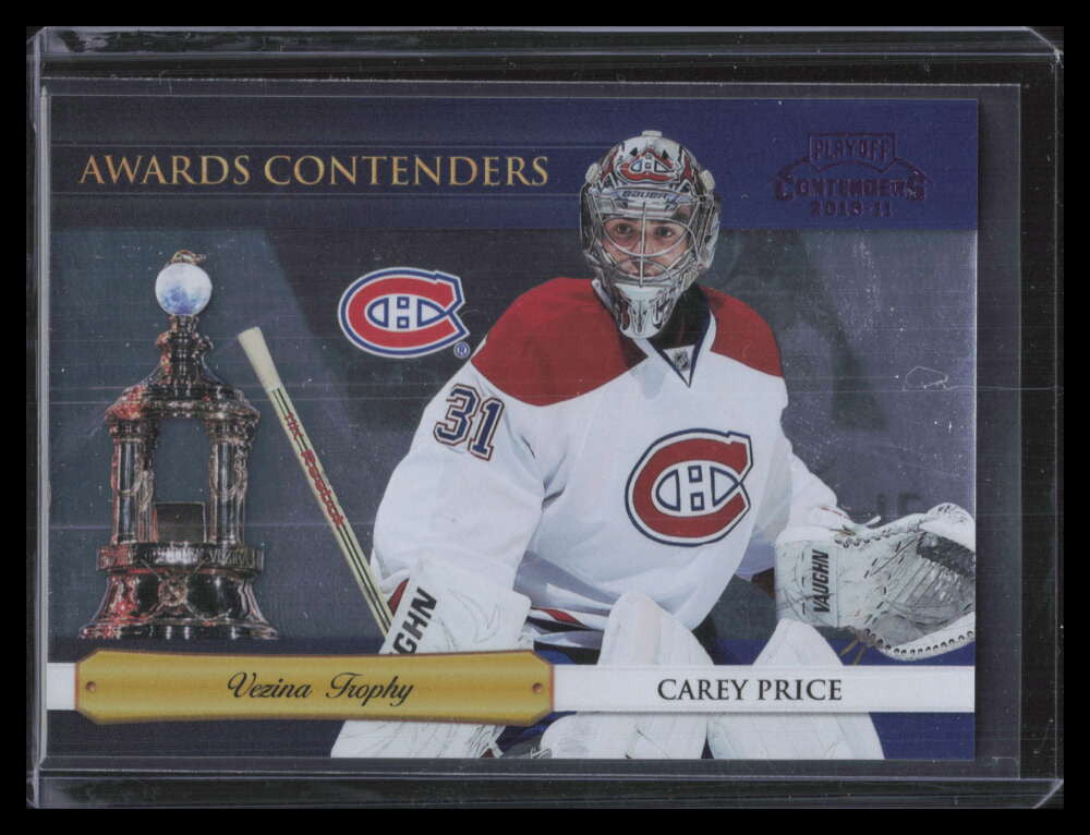 2010-11 Playoff Contenders Awards Contenders Purple 2 Carey Price 76/100
