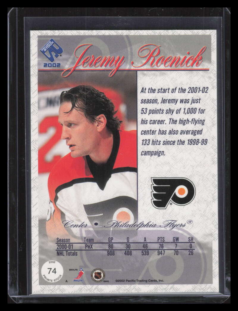 2001-02 Private Stock Gold 74 Jeremy Roenick 21/106