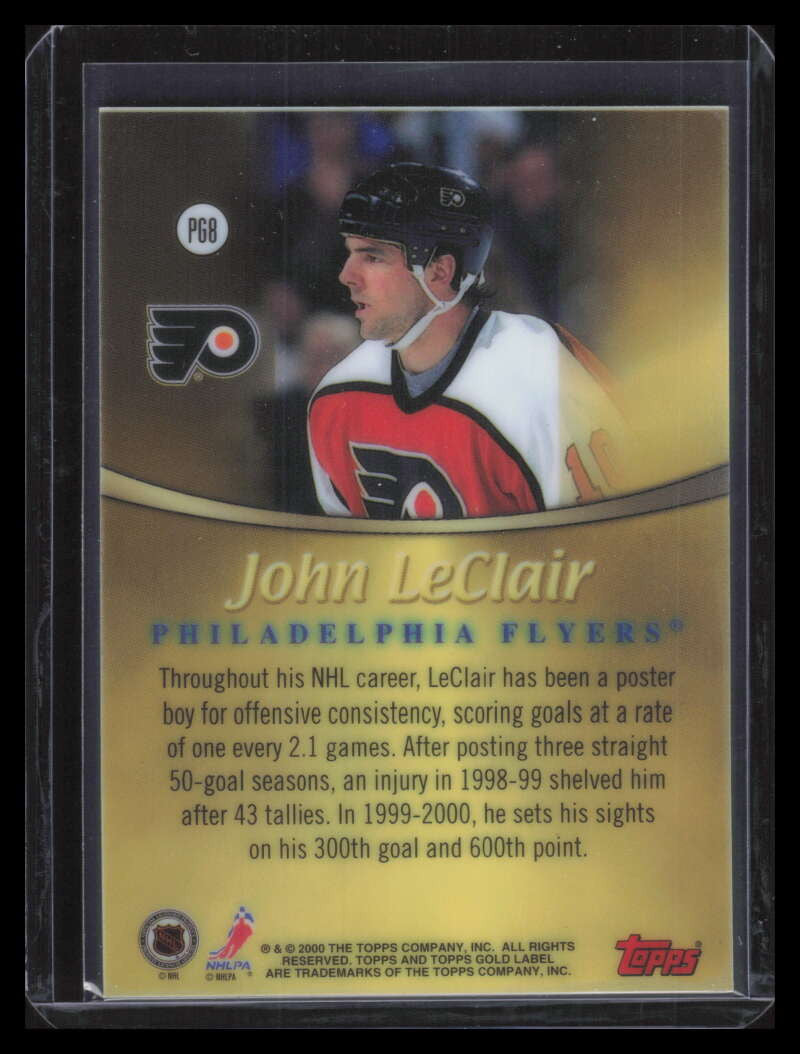 1999-00 Topps Gold Label Prime Gold Black pg8 John LeClair