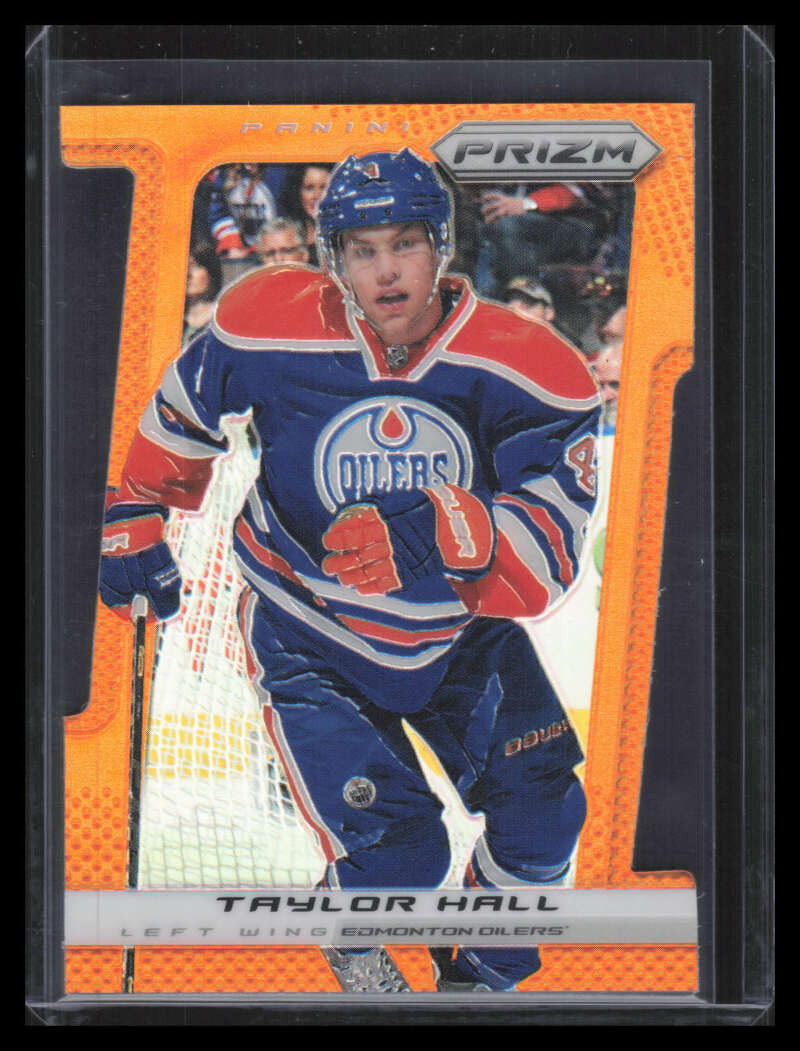 2013-14 Panini Prizm Prizms Orange Die Cut Refractor 140 Taylor Hall 45/50