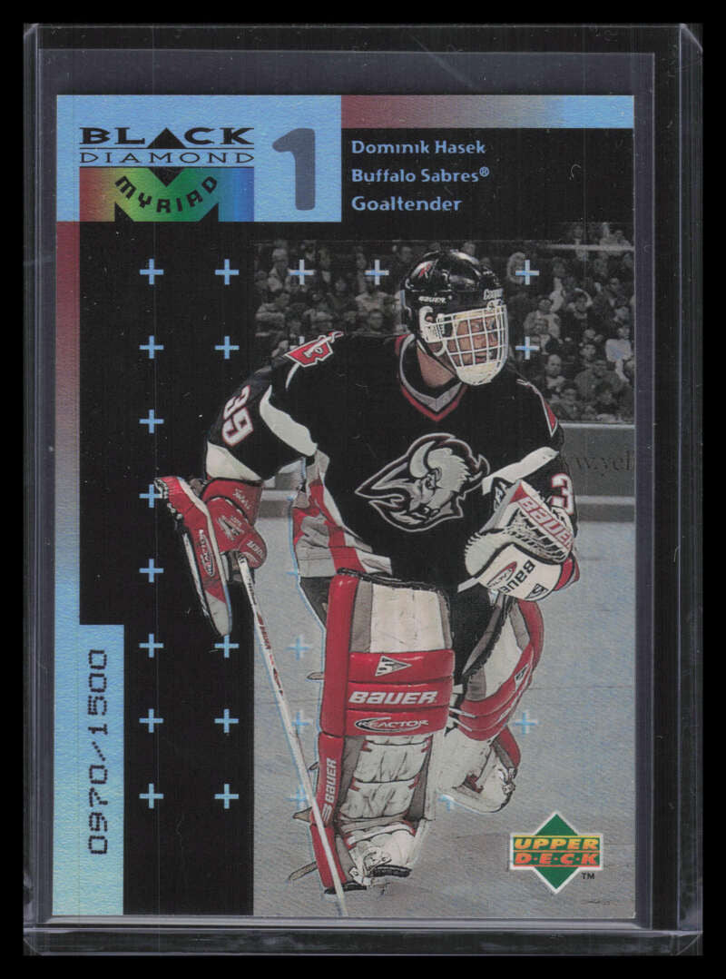 1998-99 Black Diamond Myriad m6 Dominik Hasek 970/1500