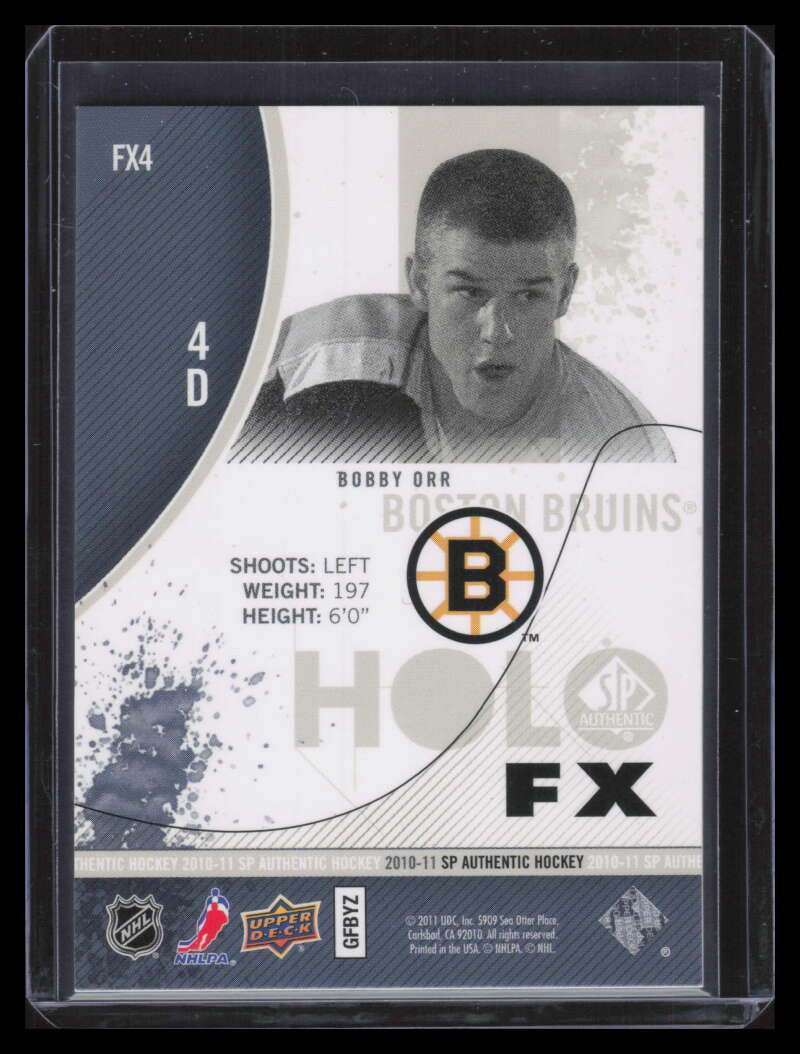 2010-11 SP Authentic Holoview FX fx4 Bobby Orr