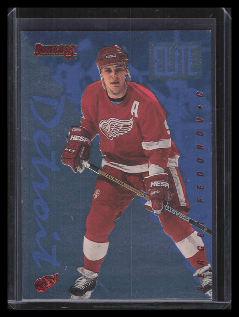 1995-96 Donruss Elite Inserts 4 Sergei Fedorov 4217/10000
