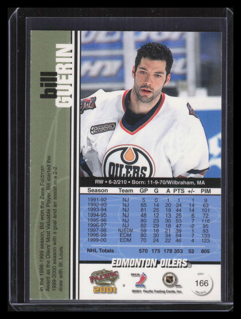 2000-01 Pacific Ice Blue 166 Bill Guerin 34/45