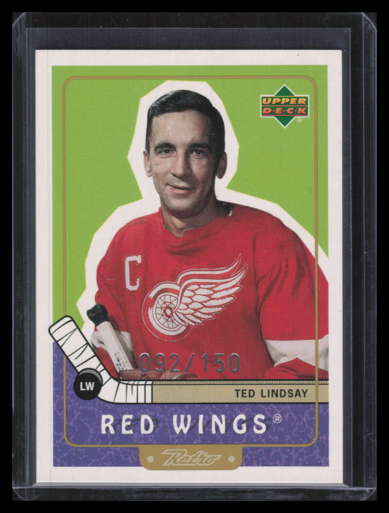 1999-00 Upper Deck Retro Gold 97 Ted Lindsay 92/150
