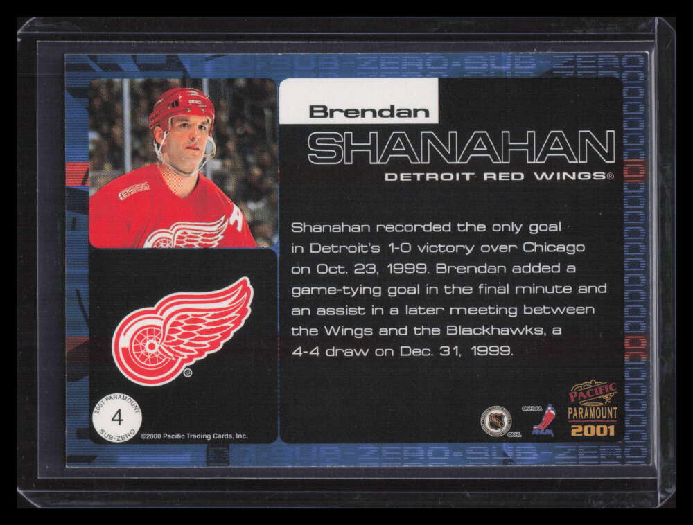 2000-01 Paramount Sub Zero 4 Brendan Shanahan 142/159