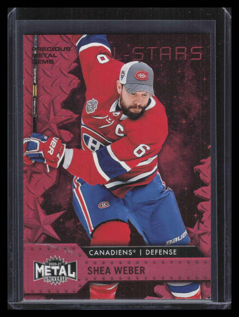 2020-21 Metal Universe Precious Metal Gems Red 151 Shea Weber SKILL 94/100