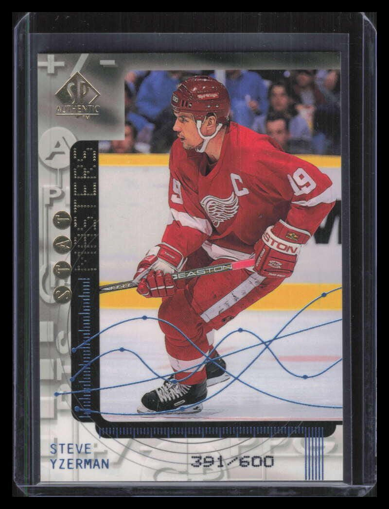 1998-99 SP Authentic Stat Masters s25 Steve Yzerman 391/600