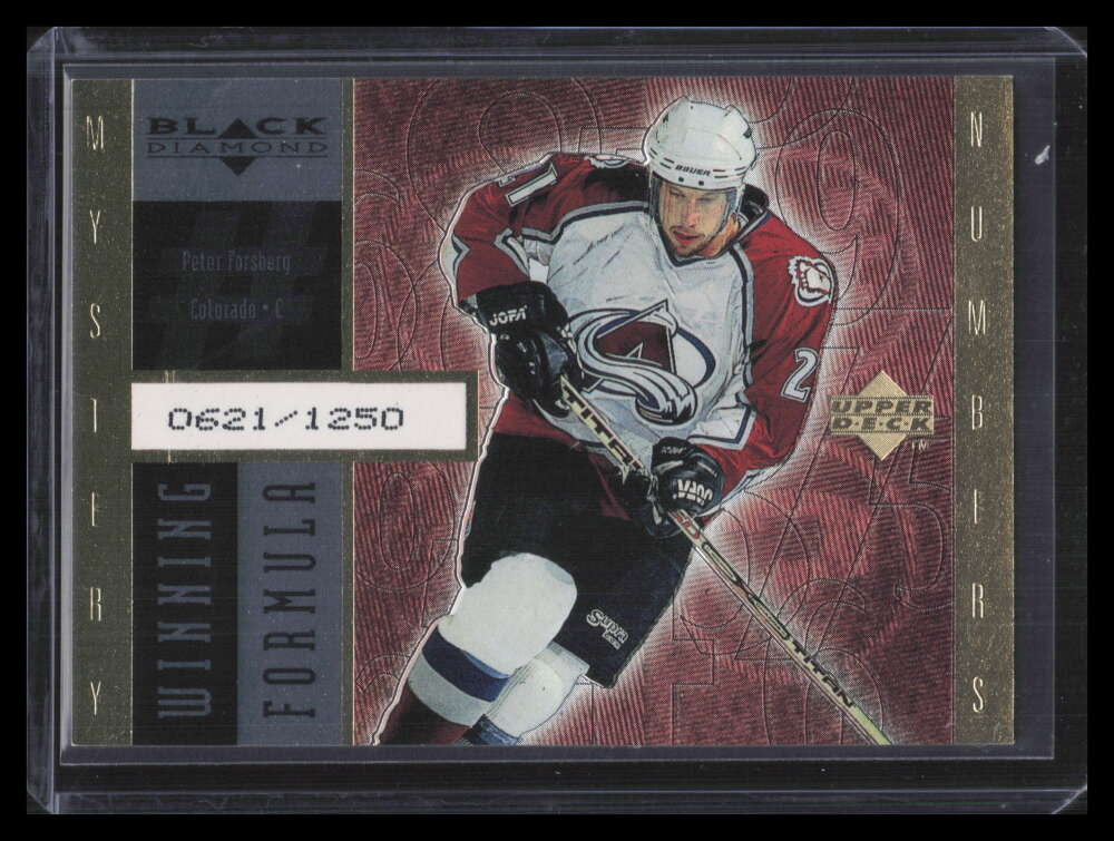 1998-99 Black Diamond Winning Formula Gold wf7 Peter Forsberg 624/1250