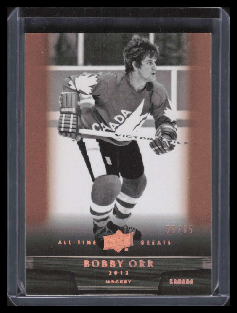 2012 Upper Deck All-Time Greats Bronze 15 Bobby Orr 59/65