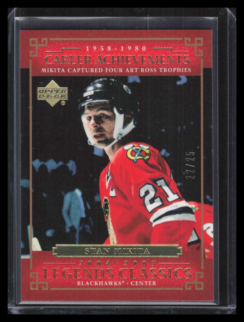 2004-05 UD Legends Classics Gold 72 Stan Mikita 22/25